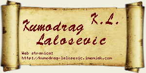 Kumodrag Lalošević vizit kartica